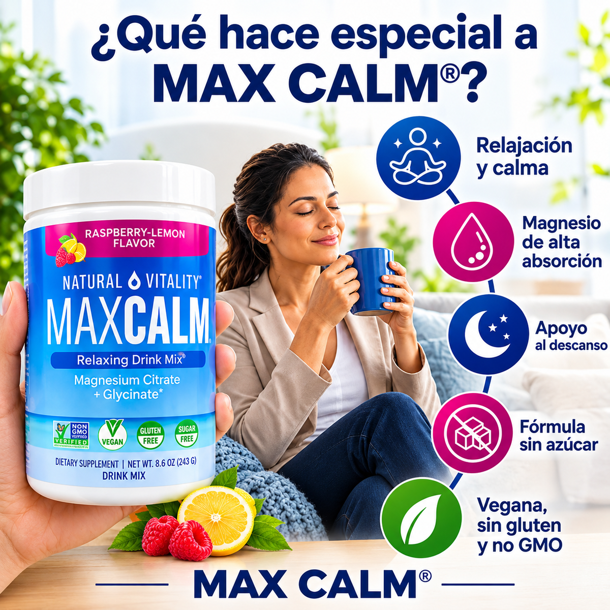Max Calm: Adiós al Insomnio y Noches en Blanco
