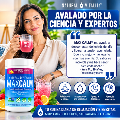 Max Calm: Adiós al Insomnio y Noches en Blanco