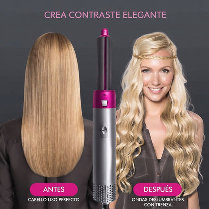 Cepillo Secador Rizador Y Moldeador De Pelo 5 En 1