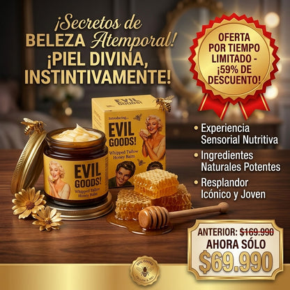 Crema Hidratante de Sebo y Miel para Piel Seca y Maltratada
